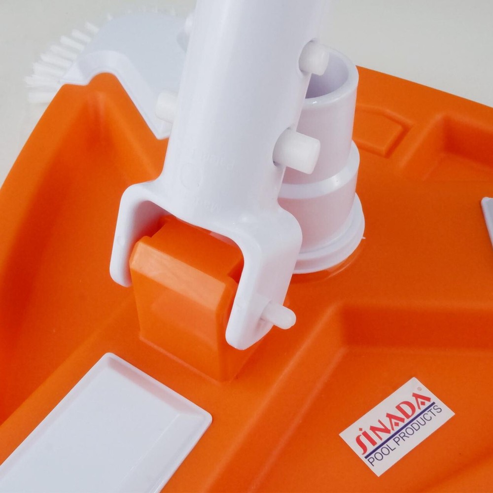 SINADA Pool Special Vacuum Head Triangle with Side Brush Universal Rotatable Hos