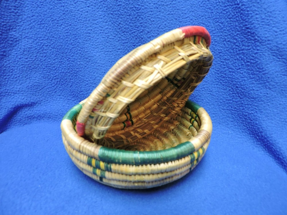 Hand Woven Boho Coil Trinket Basket