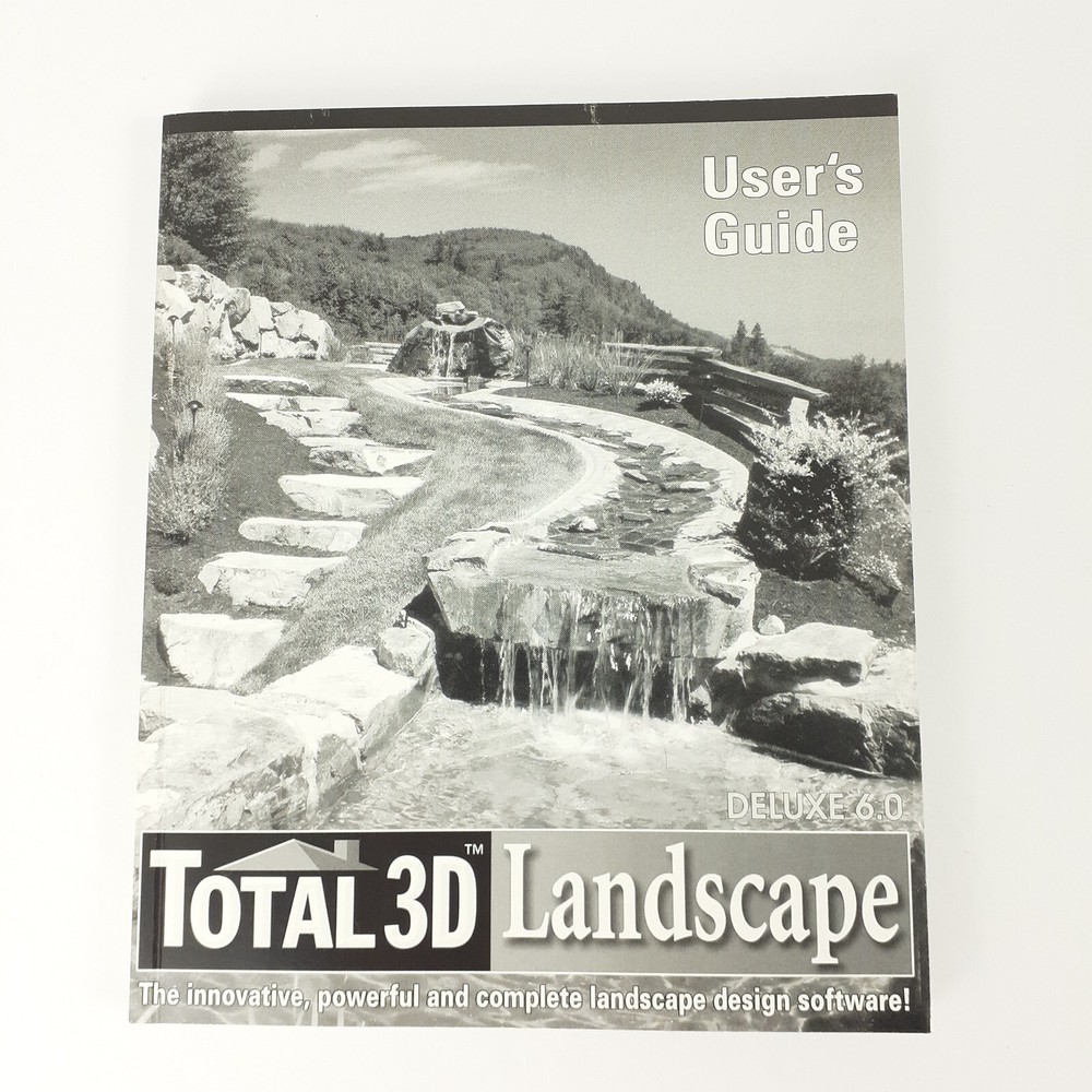 Total 3D Landscape Deluxe 6.0 software PC CD 3-Disc Set Guide 2003 Win XP/98