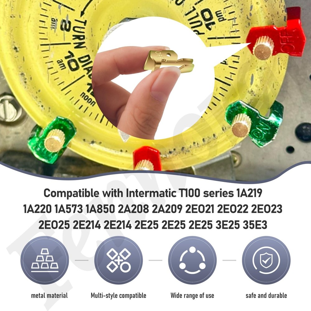 Time Switch Replacement Trippers Kit/Pool Timer On Off Red Green Gold Silver