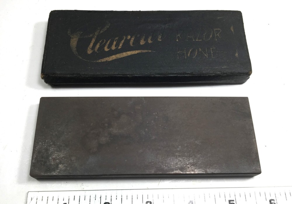 Vintage CLEARCUT Strop-Back Razor Hone - Original Package