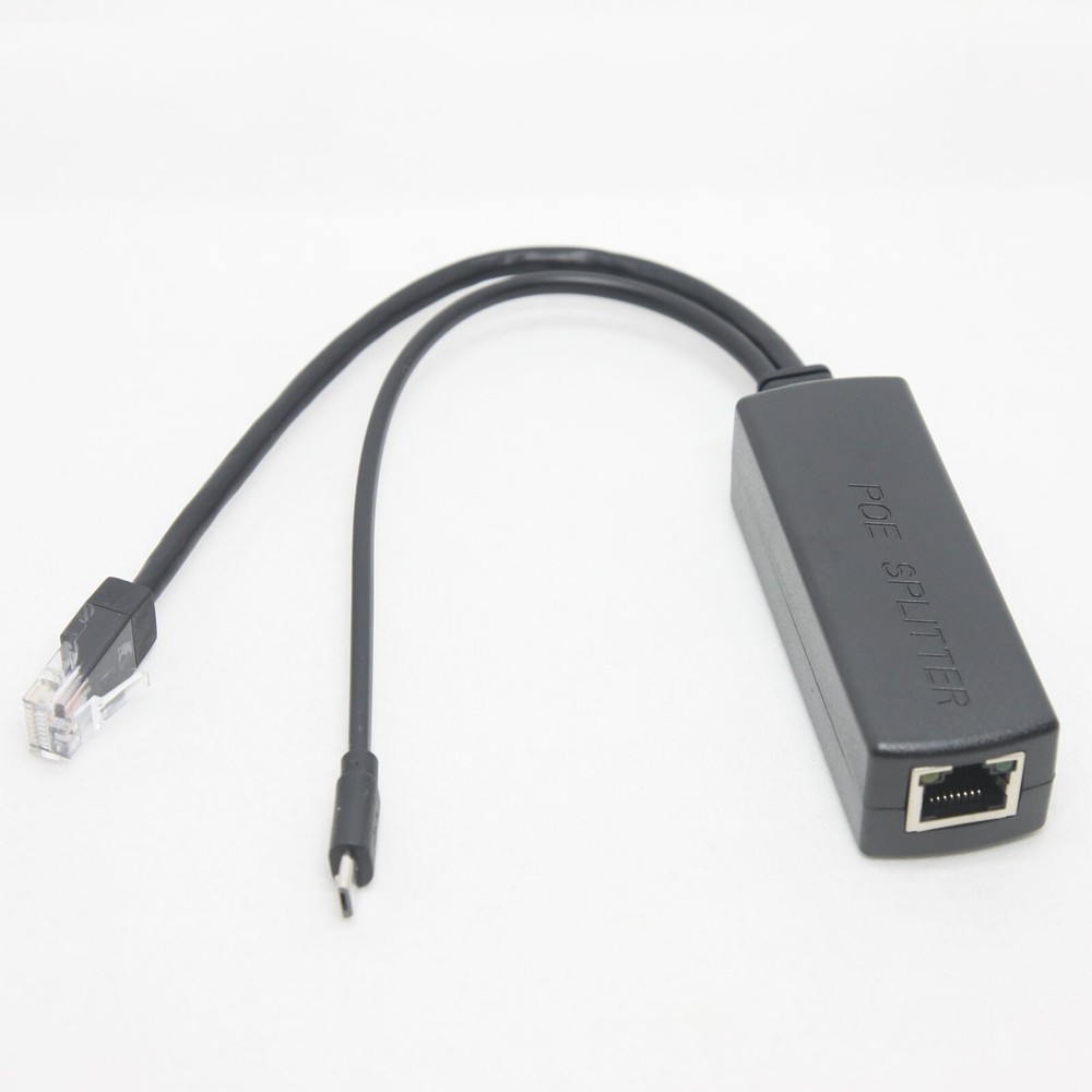 Gigabit Active PoE Splitter 5V Micro USB Jetson Nano Raspberry Pi 3B+ 3B Plus