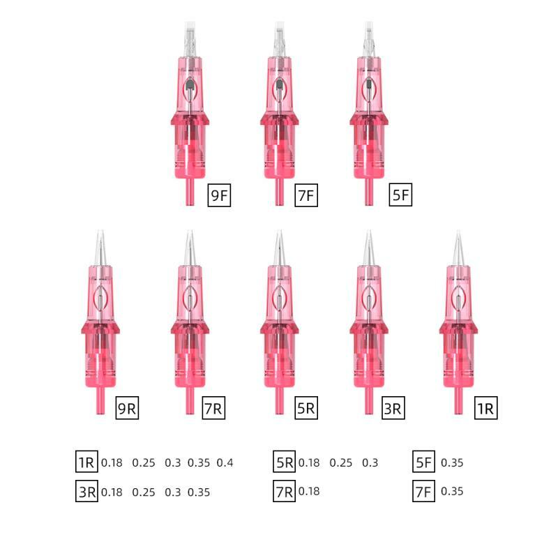 Tattoo Cartridge Needles Permanent Makeup Eyebrow Liner Lip Microblading RL Flat