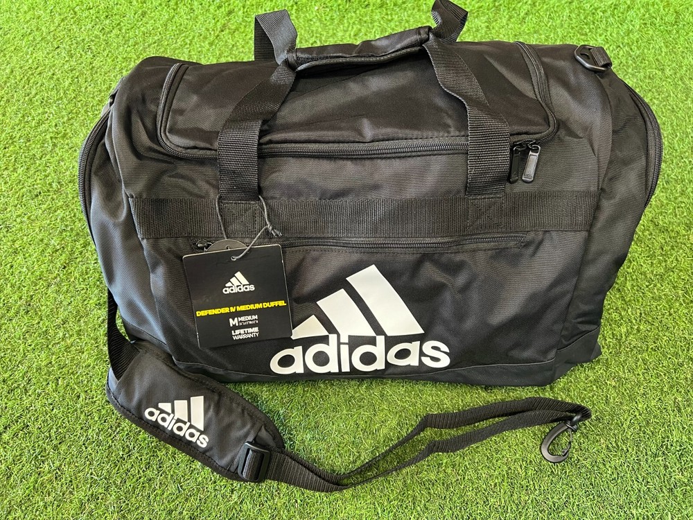 adidas Defender IV Medium Duffel Bag Black/White