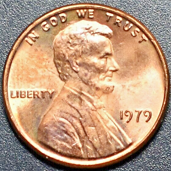 ONE 1979 ERROR PENNY DIE CRACK UNDER STEPS THREE AVAILABLE 231-233