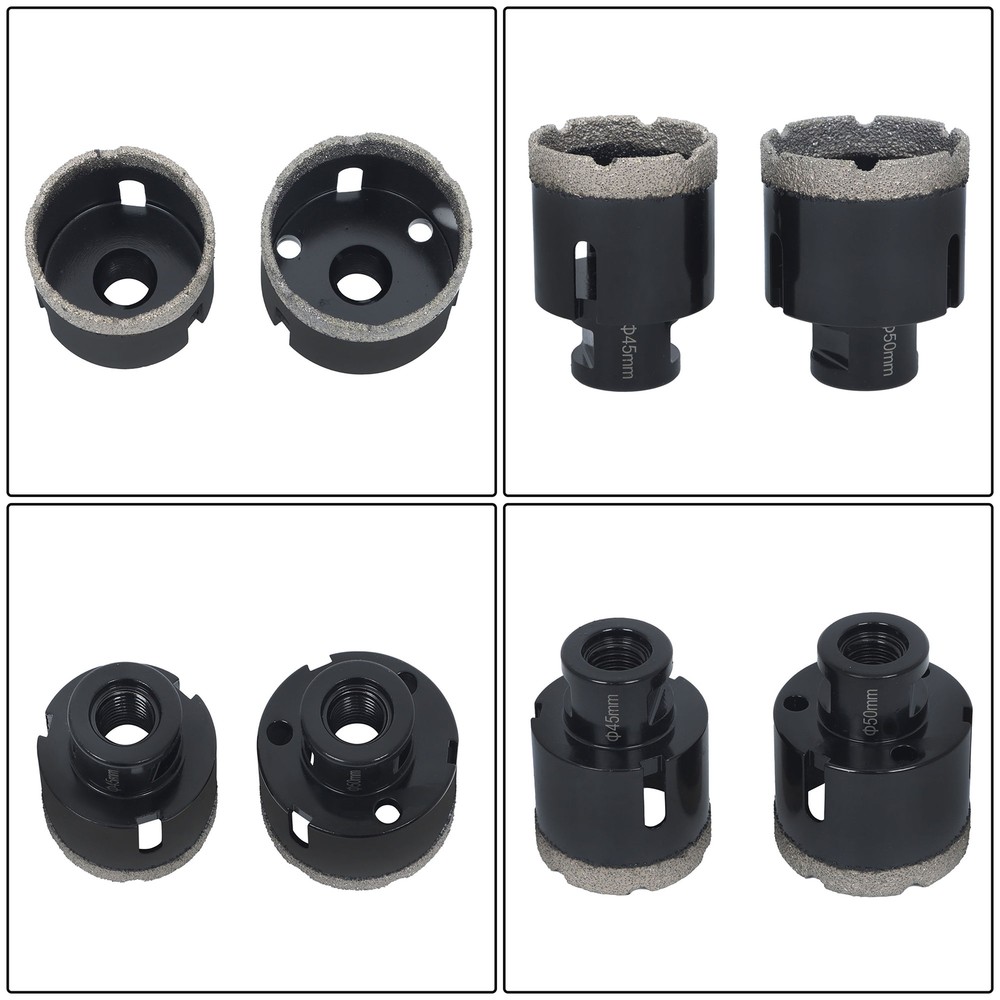 9 Pcs M14 Thread 6 - 68mm Kit Tool Diamond Drilling Bit Set Ceramic Marble Tile