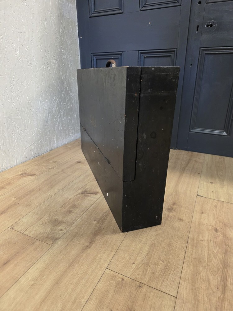 Vintage Carpenters Black Painted Tool Box