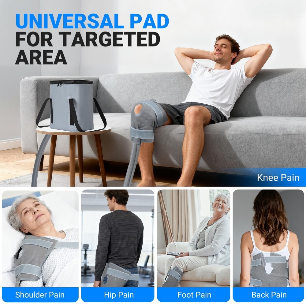 Cold Therapy Machine, Portable Ice Machine for Knee After Surgery，Program