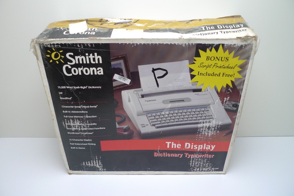 Smith Corona NA3HH Display Dictionary Typewriter, Feed Works/Needs Ribbon | Read