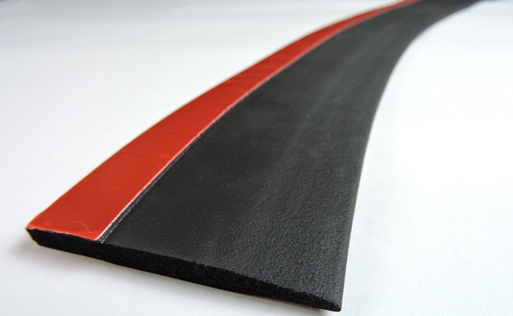 Self Adhesive Exterior RV Slide Out Wiper Seal 2.75" x .250 w/out Bulb Black