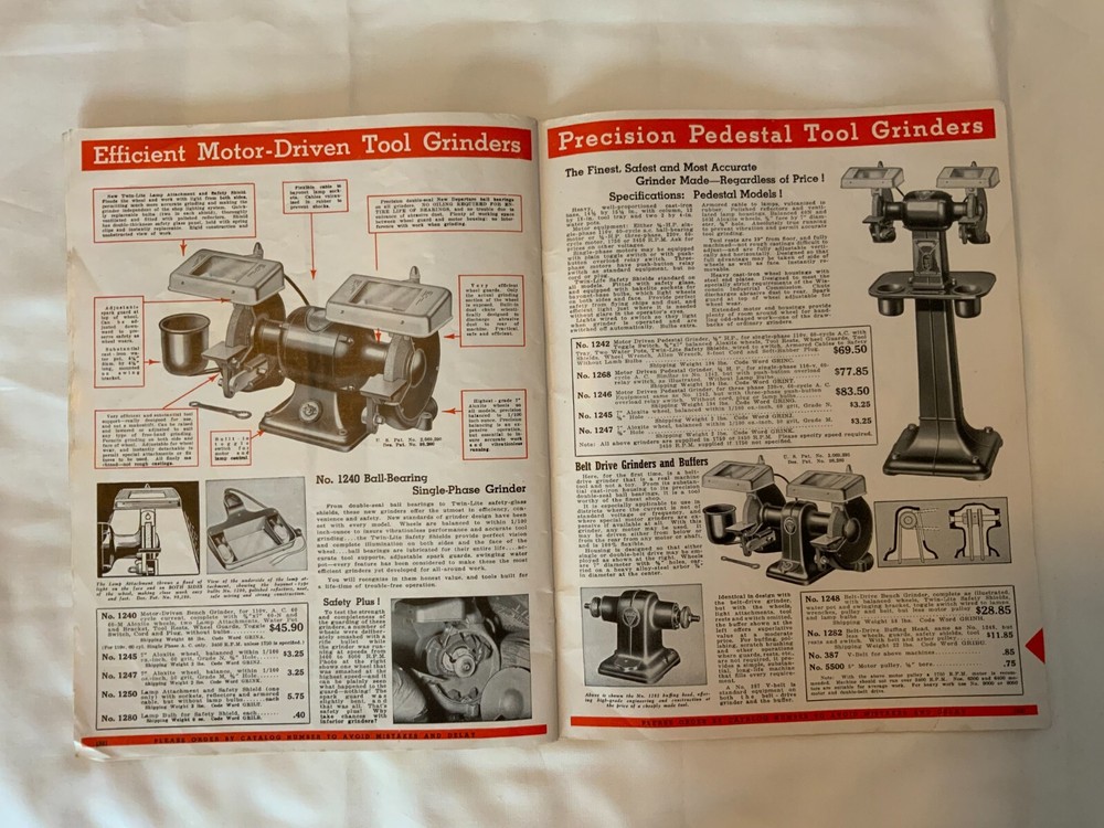 VINTAGE DELTA POWER TOOLS 1939 CATALOG