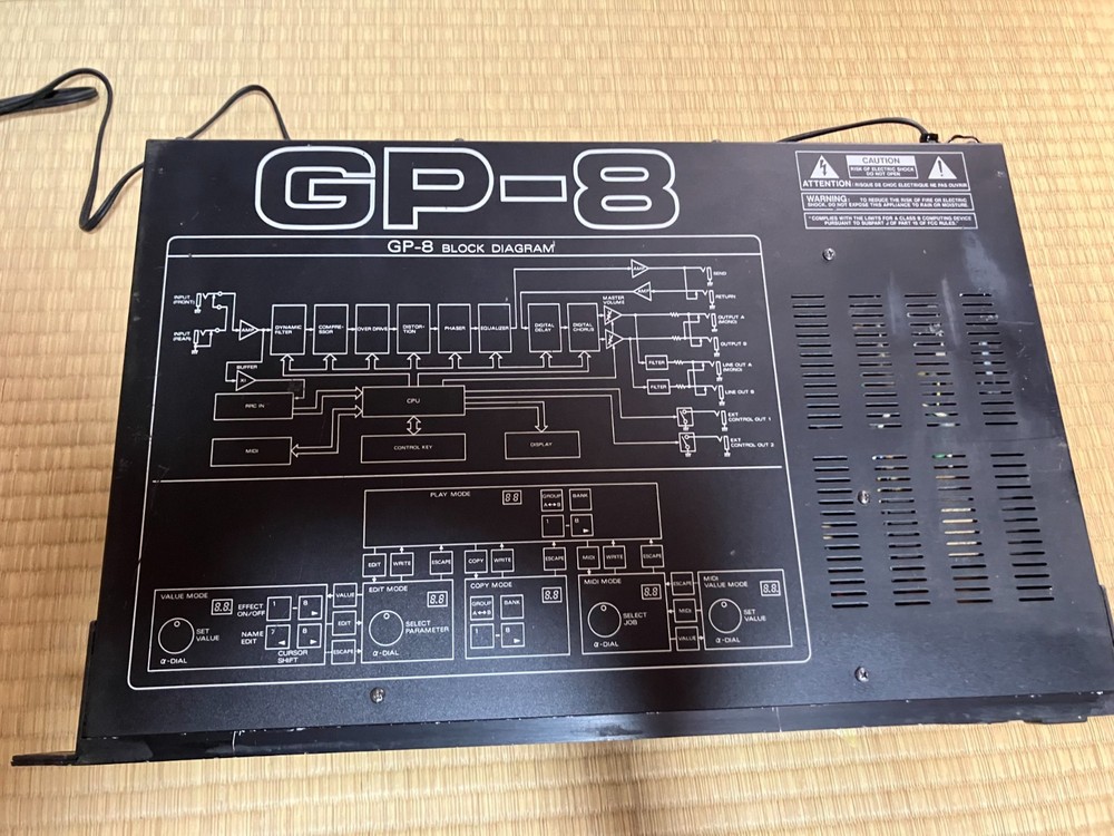 Roland GP-8 Guitar Effects Processor Multi Effector Rack Unit Used