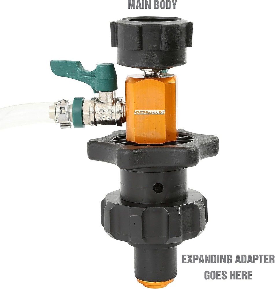 OEMTOOLS 24444 Cooling System Refiller AirEvac Kit,Quickly Refill Cooling System