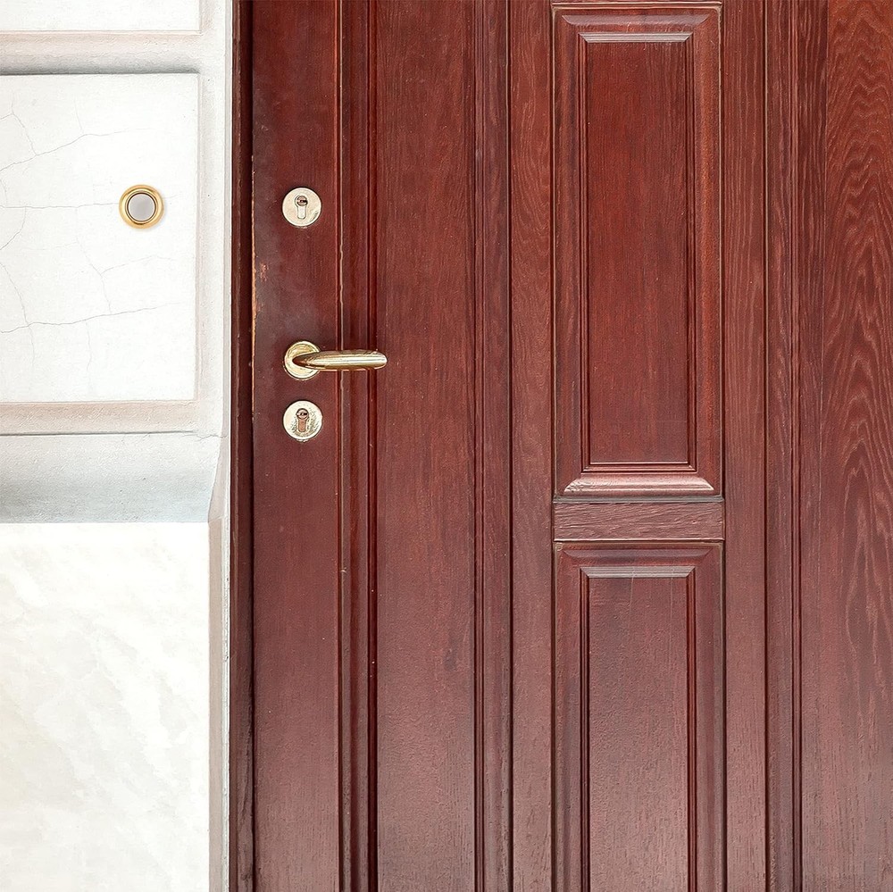 Compact 1-Pack Brass Doorbell Push Button – Simple Installation, Unlighted