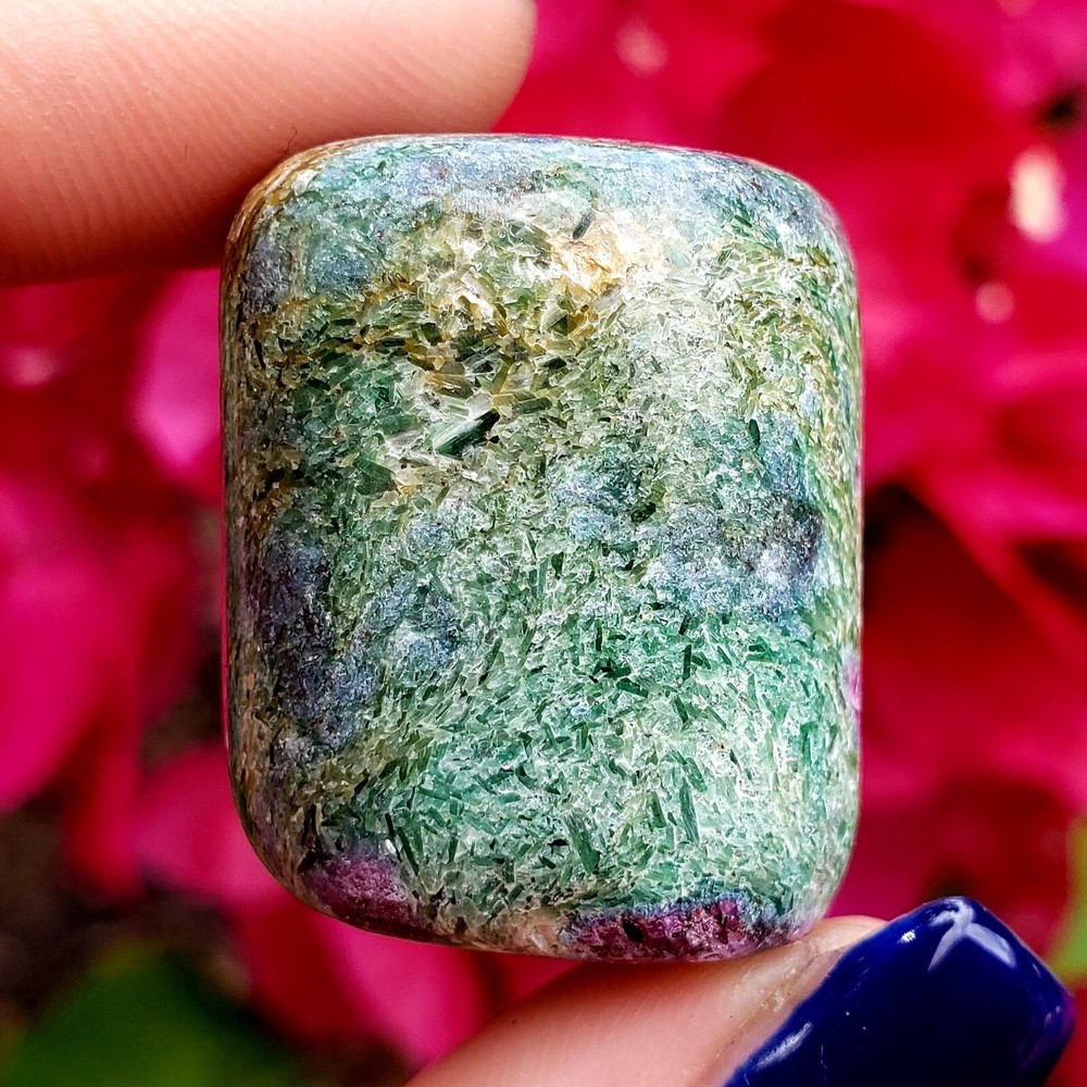 Ruby Kyanite / Ruby Fuchsite combo Tumbled Natural Crystal Gemstone - 1pc #2