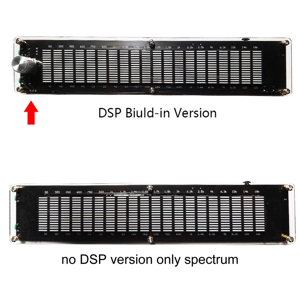 20 Segment LED Level Display Stereo VU Meter Indicator Music Spectrum Analyzer