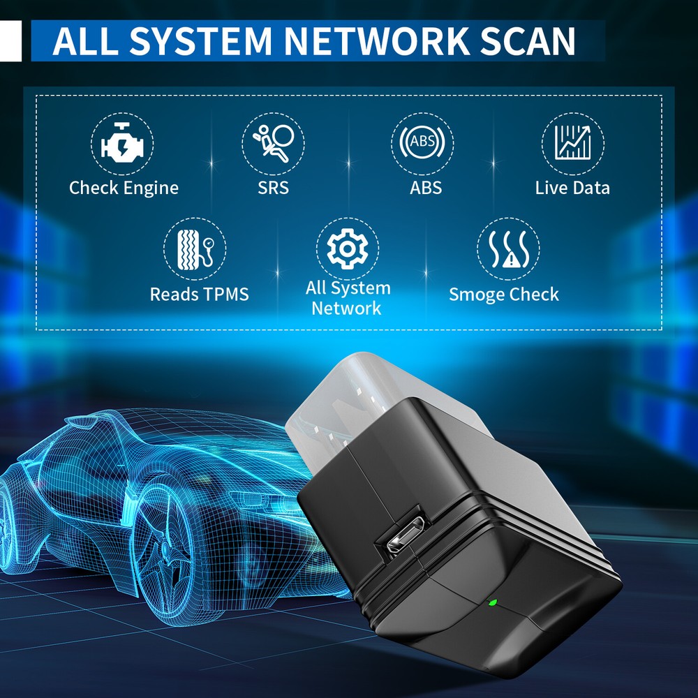 INNOVA 6000 OBD2 Scanner All System Diagnostic TPMS Reset Code Reader For Ford
