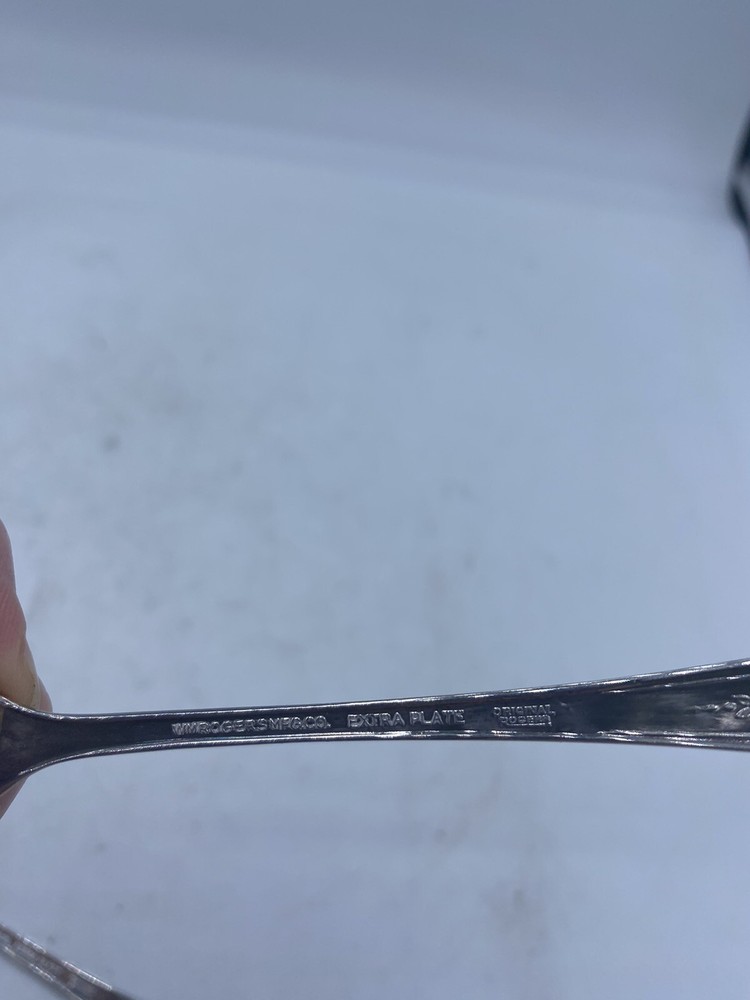 1847 Rogers Bros Silverplate Slotted Spoon & Pickle Fork