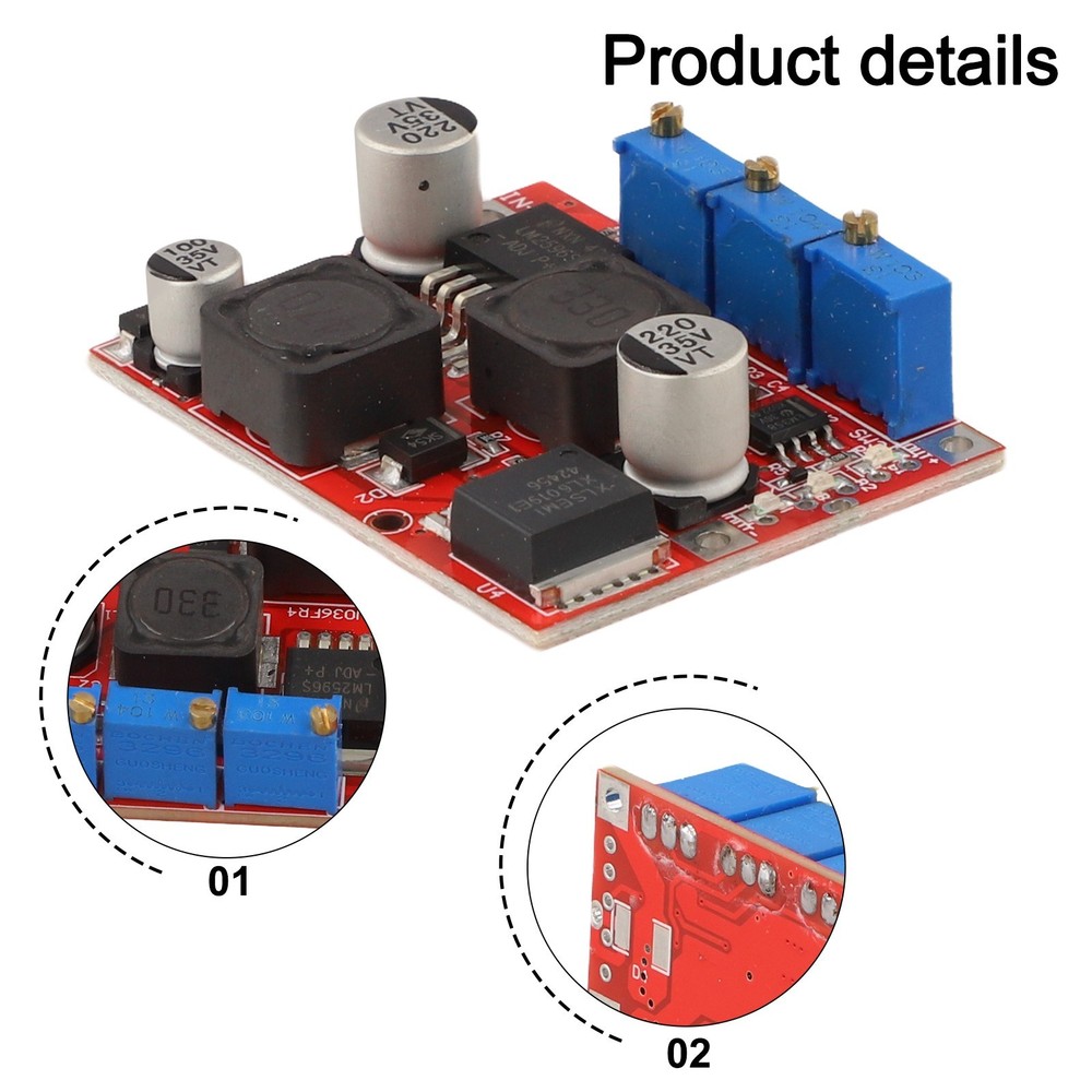 Voltage Converter Module with 15W Output and Adjustable Current Control