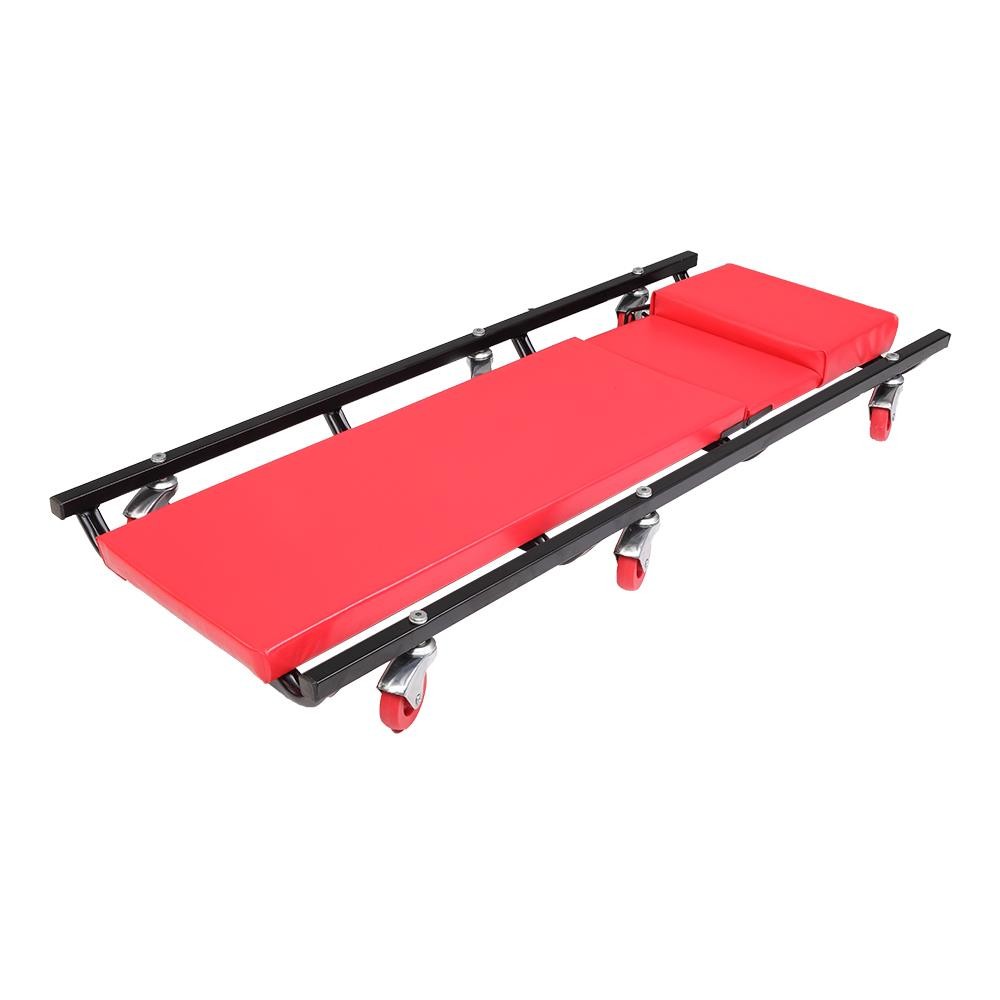 Ajustable Mechanics Auto Car Creeper Rolling Repair Work Comfortable Stool Seat