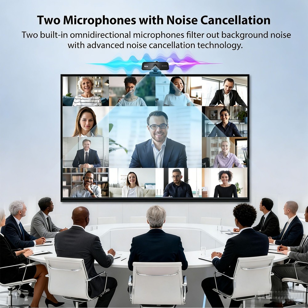 Webcam 4K Web Camera for PC USB Web Cam with Microphone,Autofocus Laptop