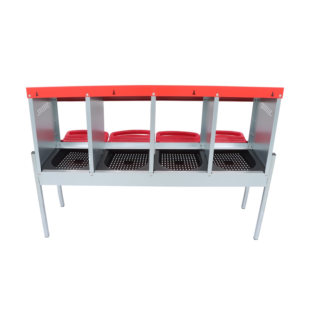 4 Hole Chicken Nesting Box Hen Laying Boxes Roll Away Nesting Box for Laying Egg