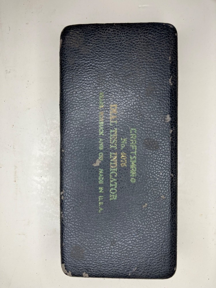 Vtg Craftsman Dial Test Indicator 9-4076 Original Case great shape