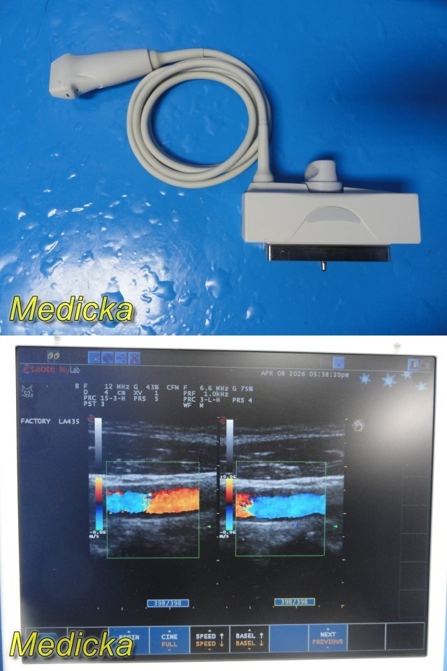 Esaote Biosound LA435 Linear Array Ultrasound Transducer / Probe ~ 39717
