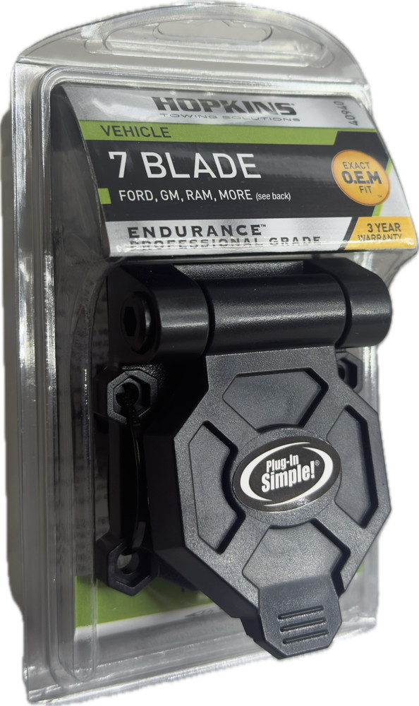 Hopkins 40940 Endurance 7-Blade Vehicle-to-Trailer Wiring Connector (New/Unused)