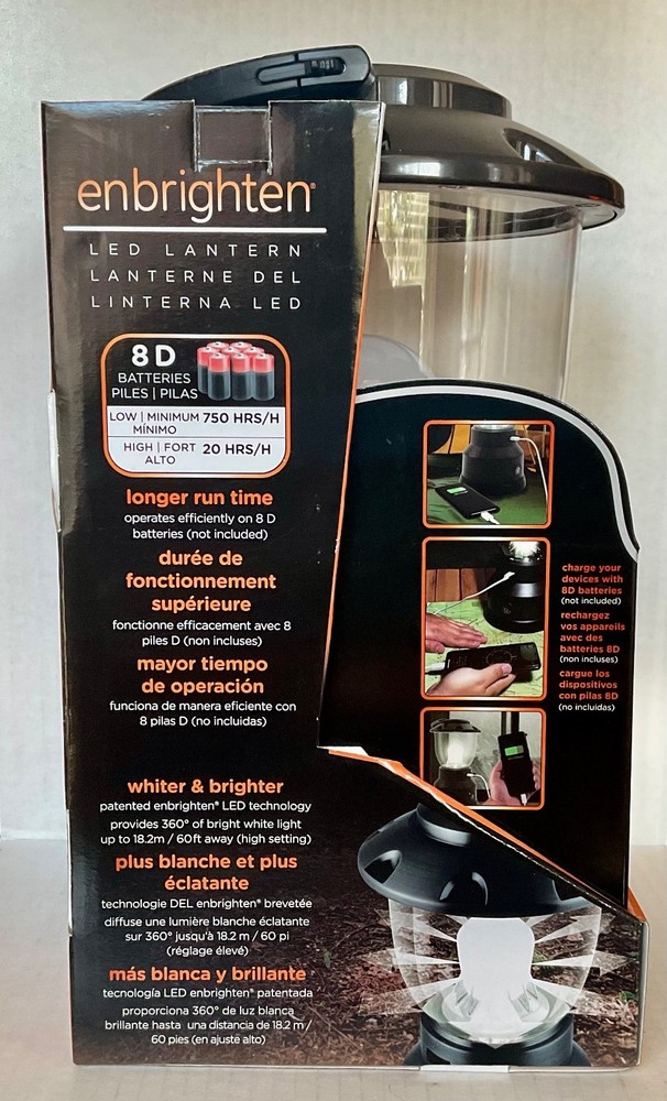 enbrighten usb 800 lumen led lantern
