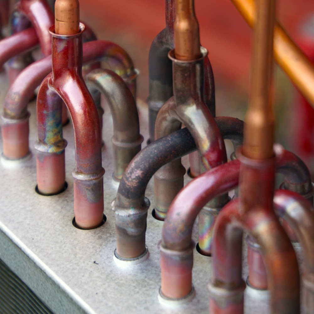 1/4" ID Tee Y Type Copper Fitting, 5 Pcs Pipe Fitting Welding Connection