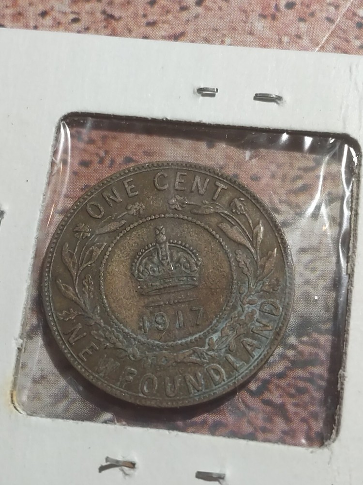 NEW FOUNDLAND Large Cent 1917 King George
