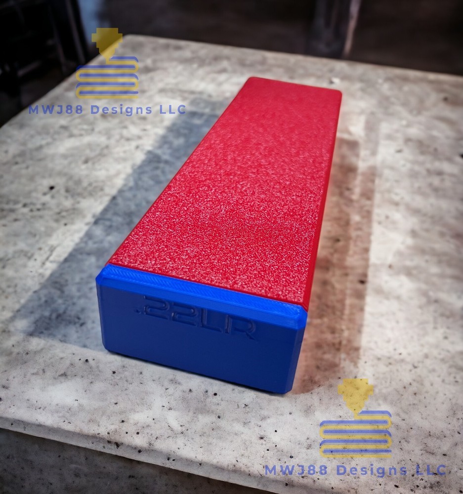 Multi Color Sliding .22lr Ammo Storage Box Case - 100rd Round - Multiple Colors!