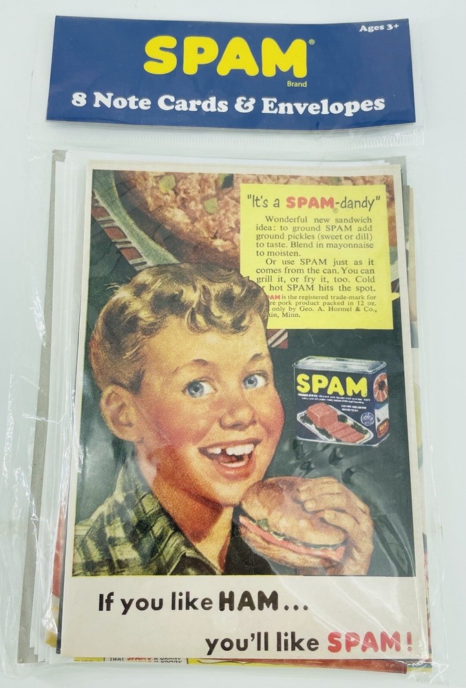 NEW Hormel SPAM Note Cards & Envelopes Hawaii