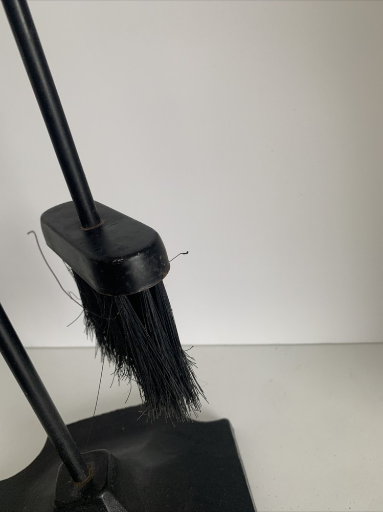 Fireplace Tool Set Black Iron Heavy