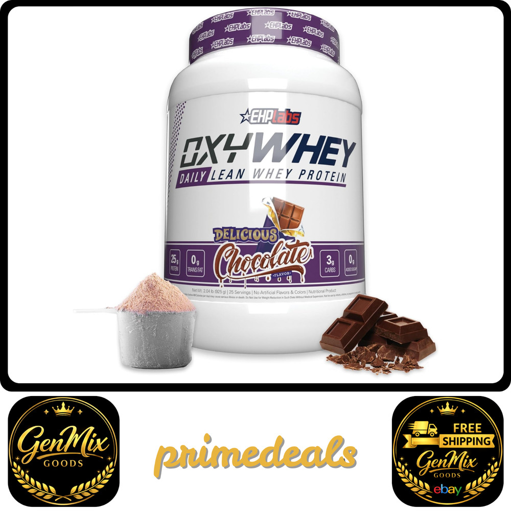 OxyWhey Whey Protein Isolate 25g Protein Low Carb Chocolate 25 Serves