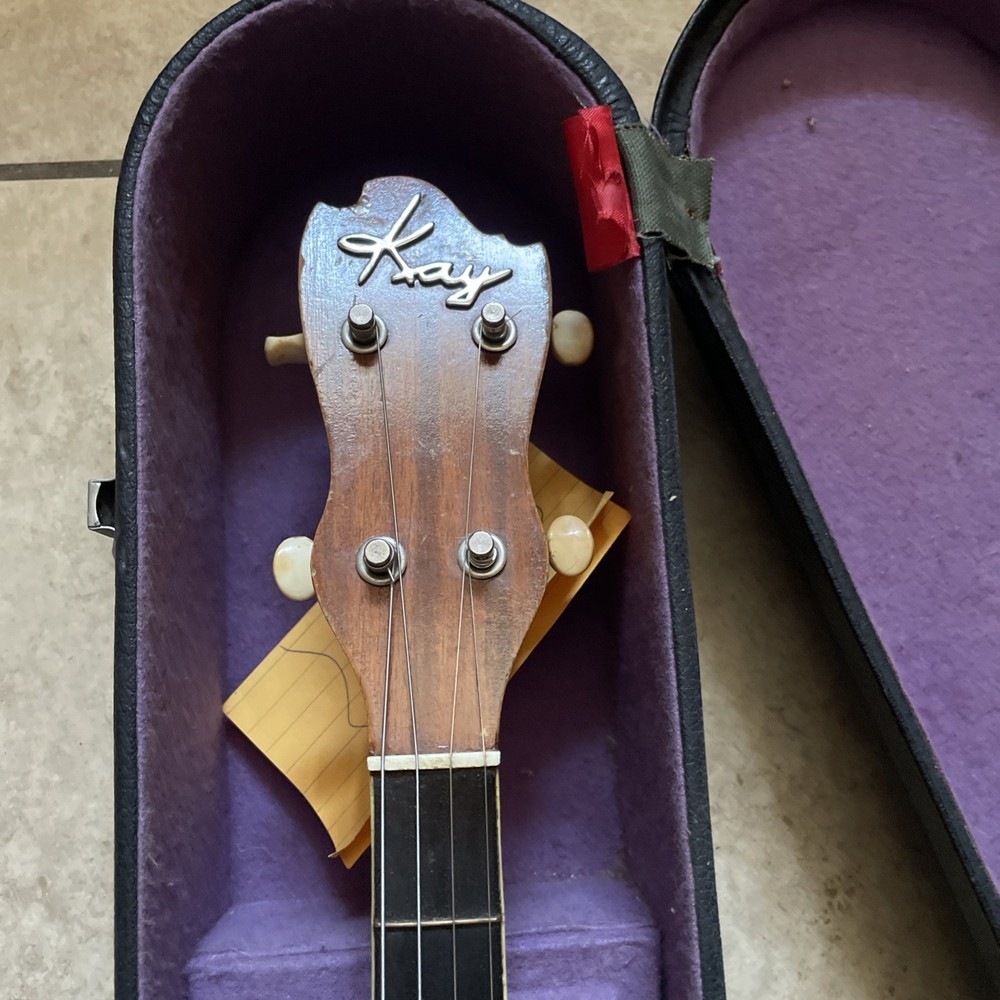 Vintage KAY 4 String Banjo With Case