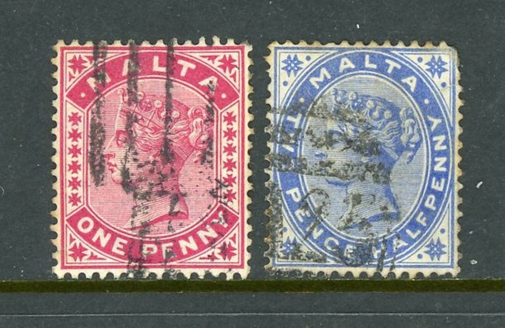 Malta Scott # 9a, 11a - Used - CV=$27.00