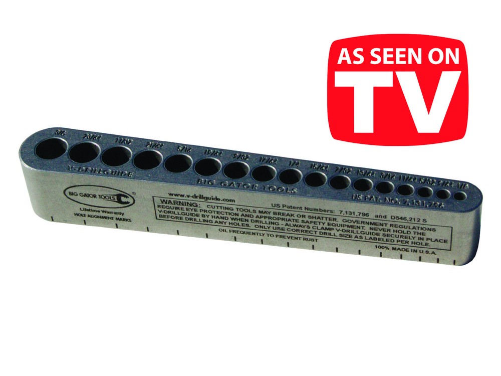 Big Gator Tools - STD1000DGNP - Drill Bit Jig - V-DrillGuide Drilling Accessory