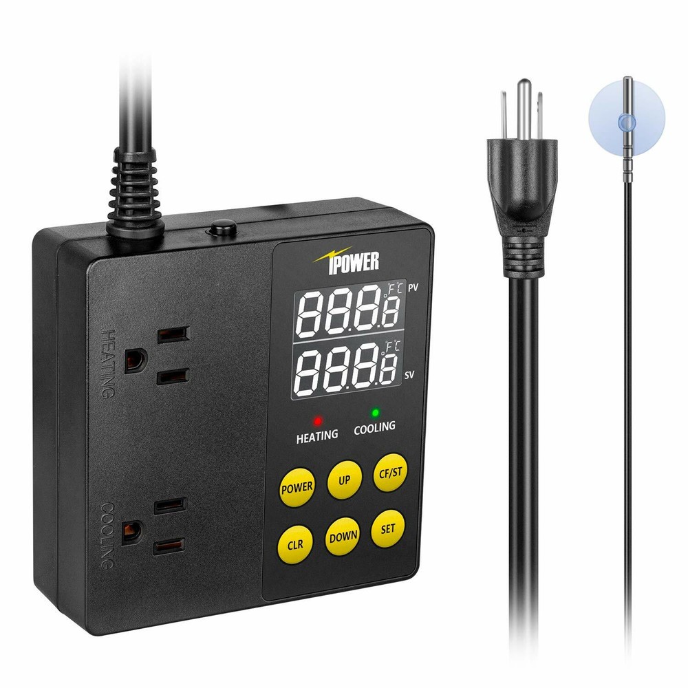 iPower Professional Digital Heating and Cooling Temperature Controller 1875W