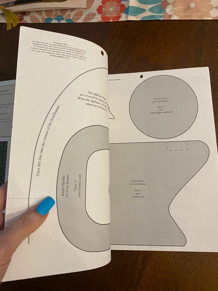 THIMBLEBERRIES BASKET BLOCK Table RUNNERS QUILT PATTERN BY LYNETTE JENSEN
