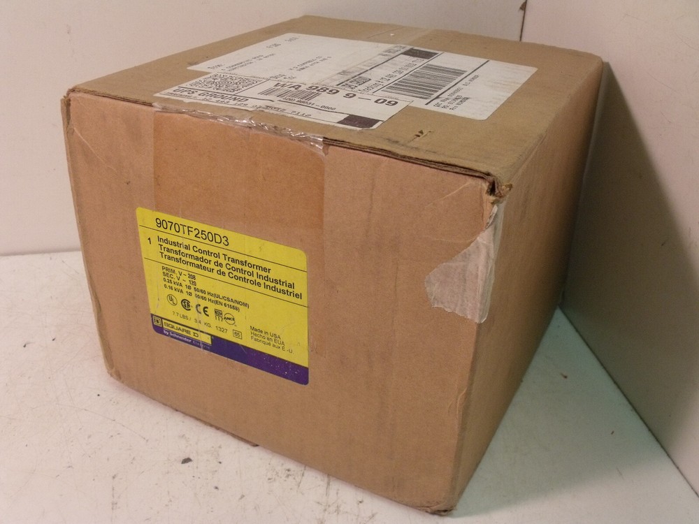 NIB Square D 9070TF250D3 Industrial Control Transformer