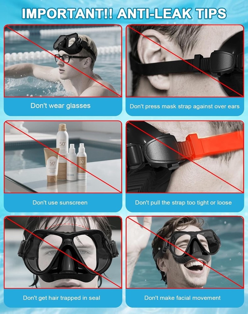 Panoramic Wide View Mask for Clear Underwater Vision