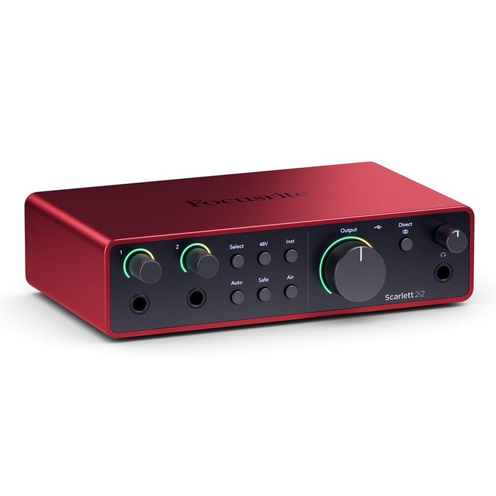 Focusrite Scarlett 2i2 Studio 4th Gen USB Interface with Microphone, Headphones