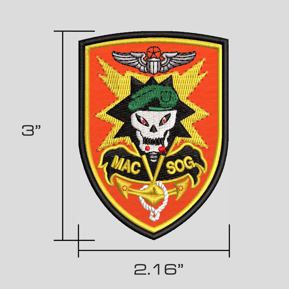 Special Forces MACV-SOG Hook & Loop Morale Patch Reproduction - USA Seller
