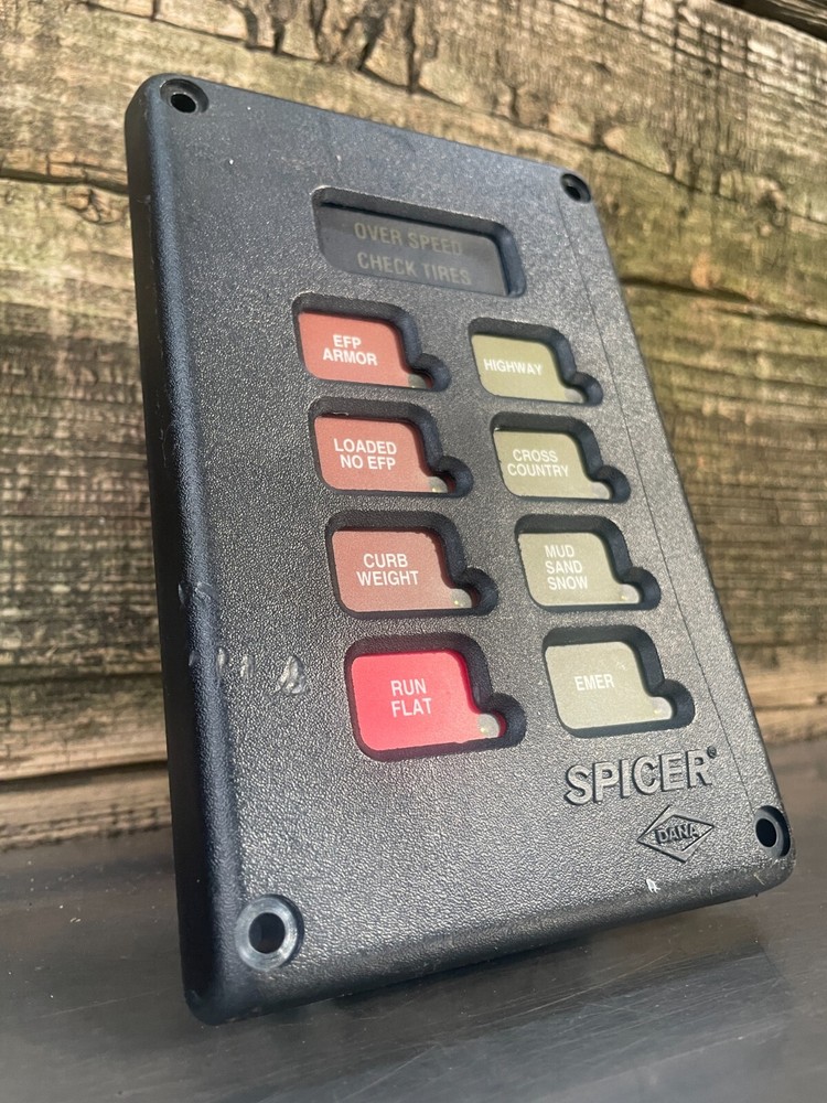 DANA ECU Spicer CTIS Control PANELMOUNT Push Button Panel 676740, S-3072-112