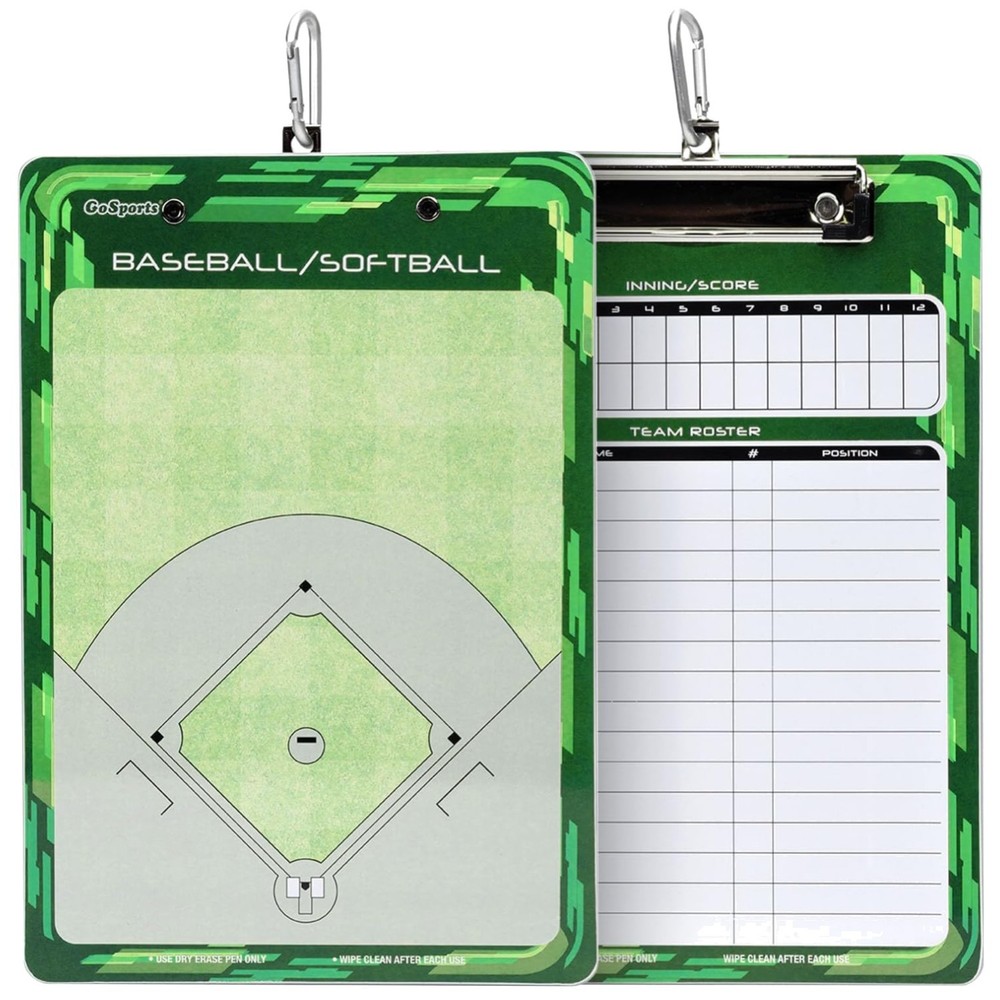 Dry Erase Coaches Clipboard - Baseball & Softball