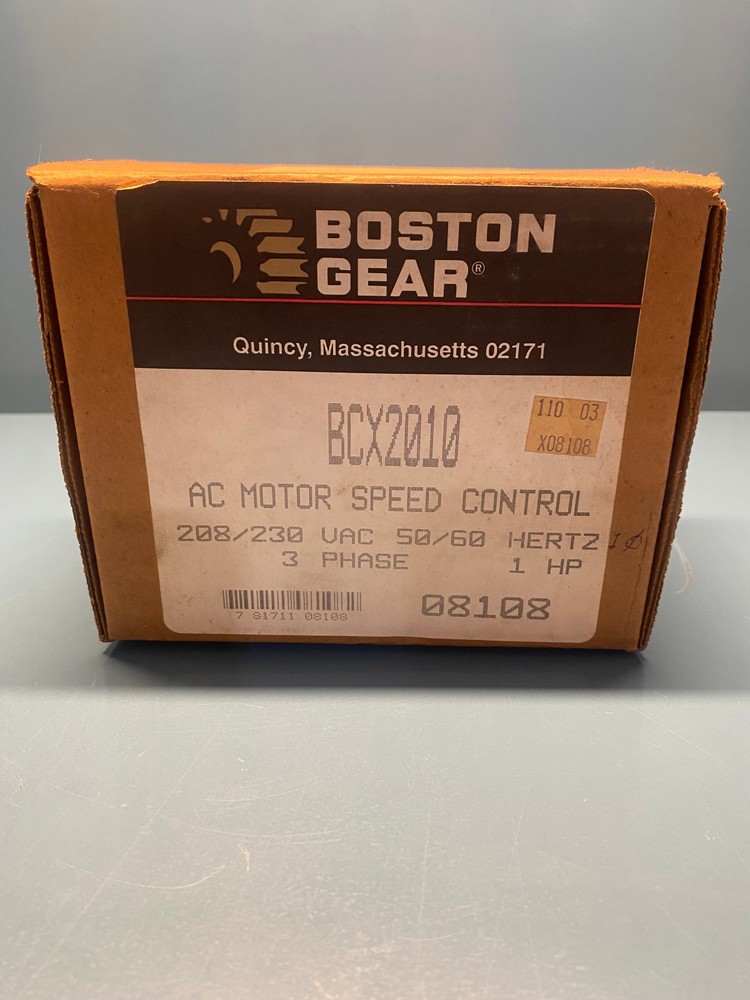 BOSTON GEAR BCX2010 AC MOTOR SPEED CONTROL