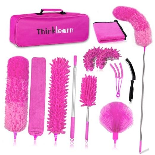 Microfiber Dusters for Cleaning,14PCS Feather Dusters with Extension