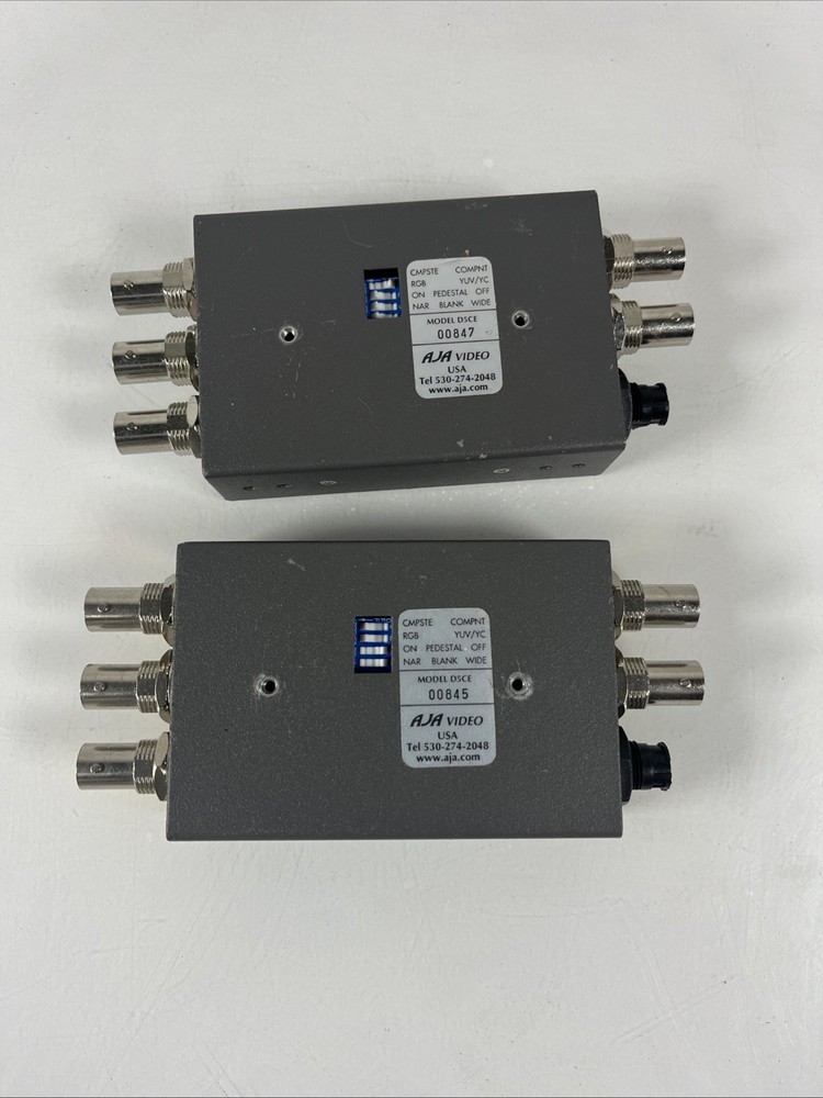 AJA D5CE HDTV SERIAL DIGITAL ENCODER Set of 2